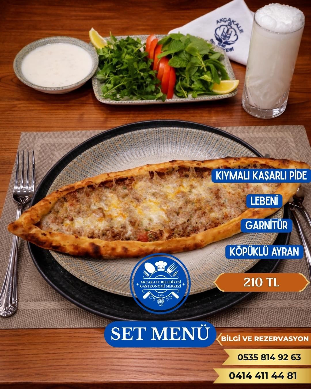 KIYMALI KAŞARLI PİDE MENUMUZ